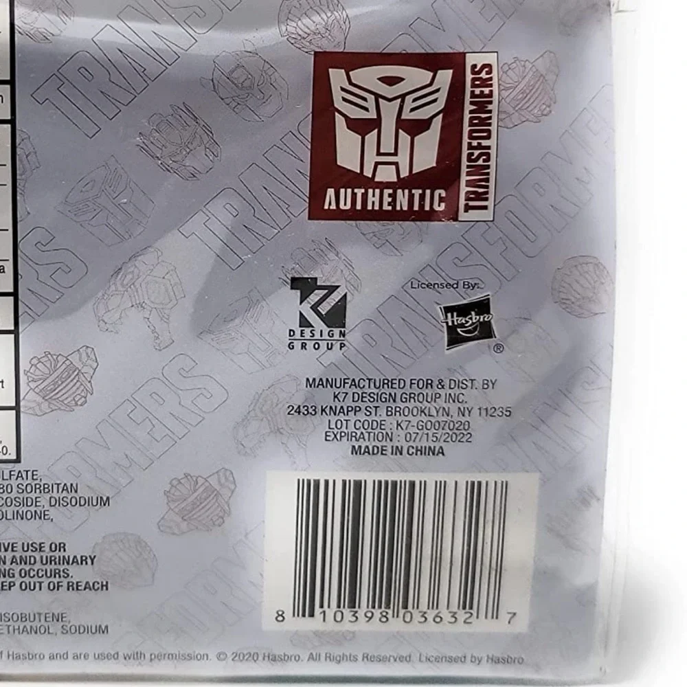 Transformers Hasbro Travel Kit Set with Clear Transparent Reusable Storage Case
